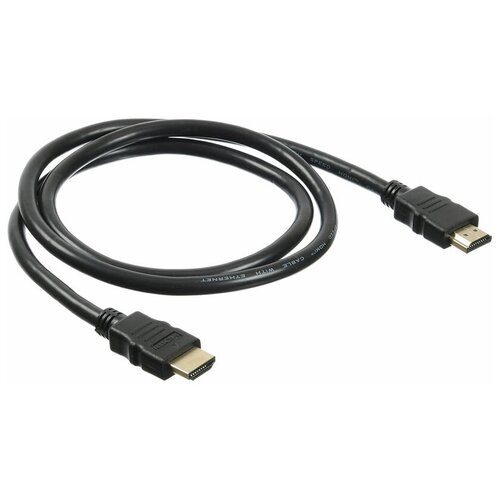 Кабель аудио-видео Buro HDMI 2.0, HDMI (m) - HDMI (m) , ver 2.0, 1м, GOLD, черный [bhp hdmi 2.0-1] кабель buro bhp hdmi 1 4 15 hdmi m hdmi m 15 м черный