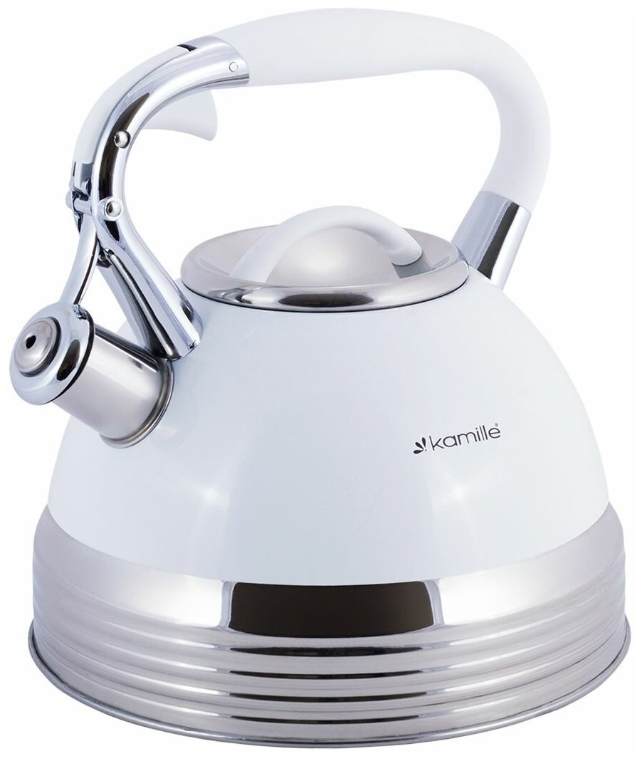 фото Чайник 2,7 л. из нержавеющей стали со свистком Kamille KM-0696