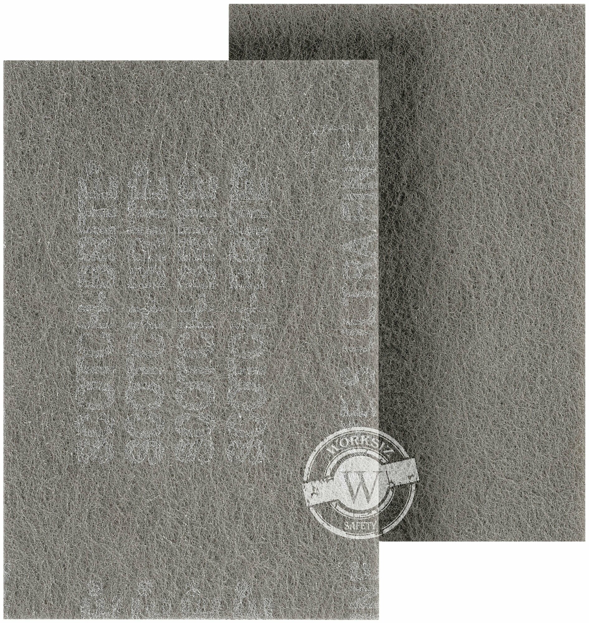 Серый абразивный шлифовальный лист 3M™ Scotch-Brite™ арт. 7448 (Скотч брайт) S UFN P500-P600, 158x224 мм, для чистовой обработки поверхности, 1 шт.