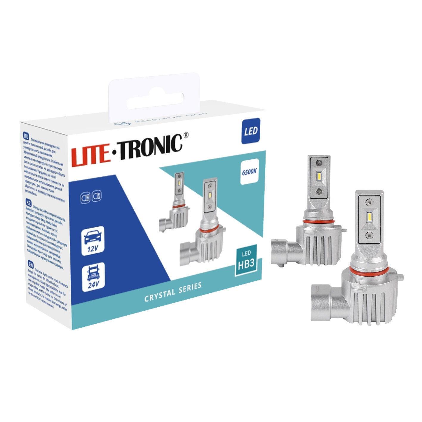 Автолампа светодиодная HB3 LITE-TRONIC (комплект) 12/24V CSL LED 6500K