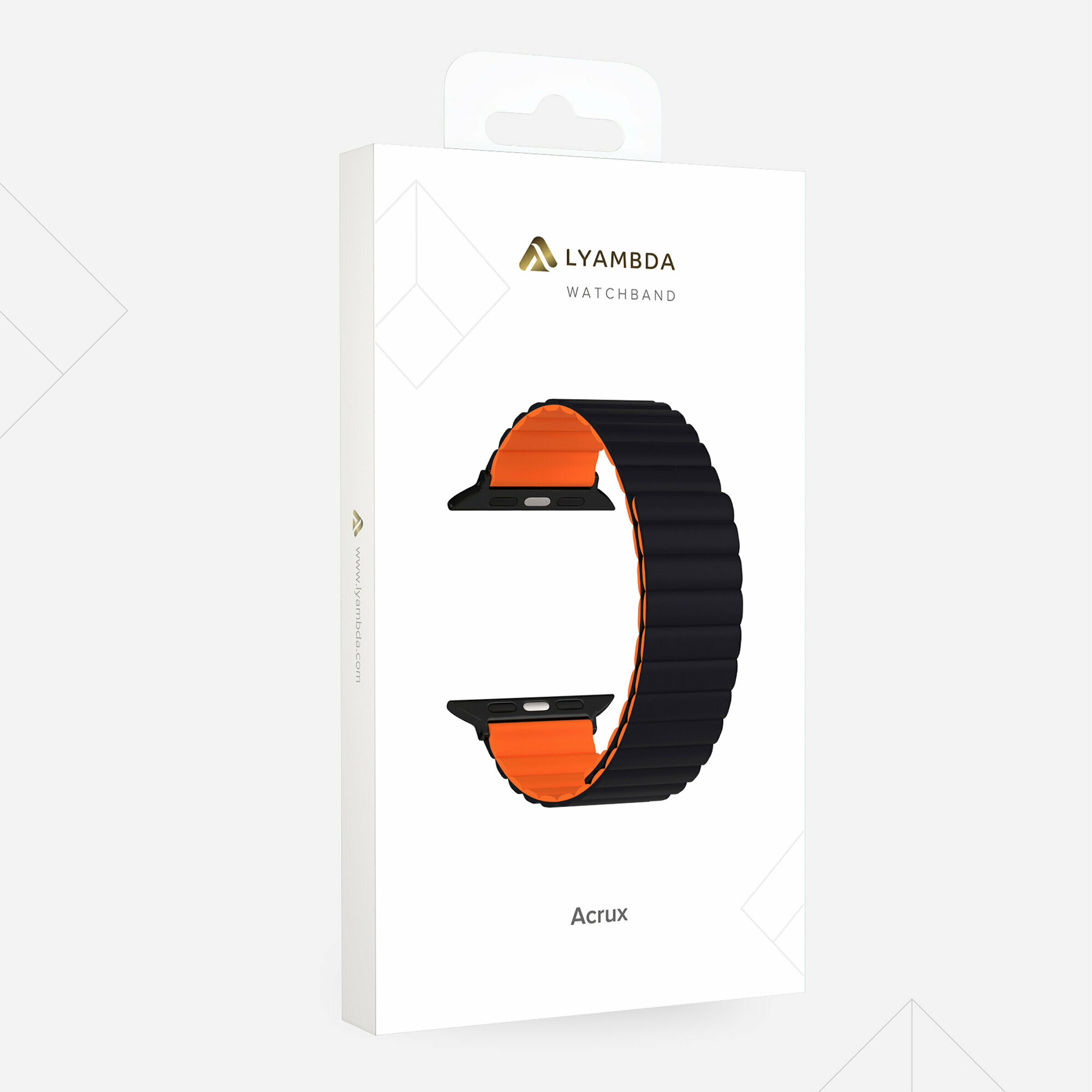 Силиконовый ремешок для Apple Watch 38/40/41 mm LYAMBDA ACRUX DSJ-30-40-BK Black — фото 8