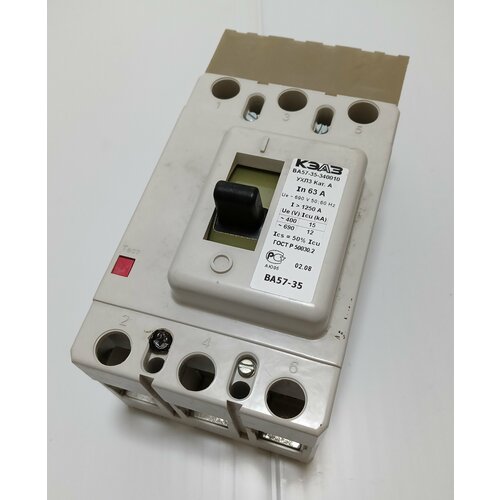 Автоматический выключатель ВА57-35-340010 63А выключатель автоматический ва57 35 63а рэ1250а
