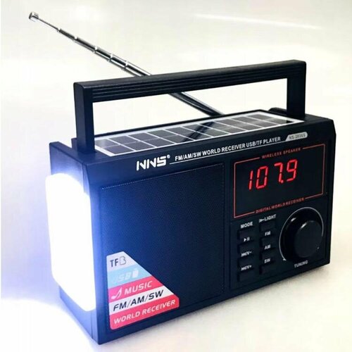 Радиоприёмник FMAMMP3USB S-2036S Колонка портативная MP3 с фонарём Работа от сети батареек и аккумулятора 1980₽