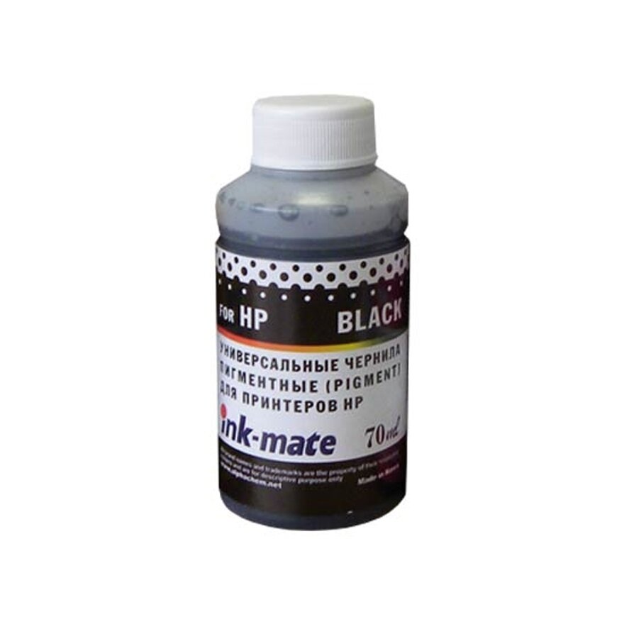 Чернила универсальные для HP (70мл, black, Pigment) HIMB-UA Ink-Mate