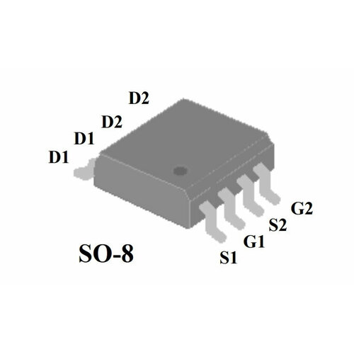 Микросхема AP4232BGM N-Channel MOSFET 30V 7.6A SO8 10pcs 2sk3876 01r 2sk3876 or 2sk3874 to 3pf 13a 900v n channel mosfet