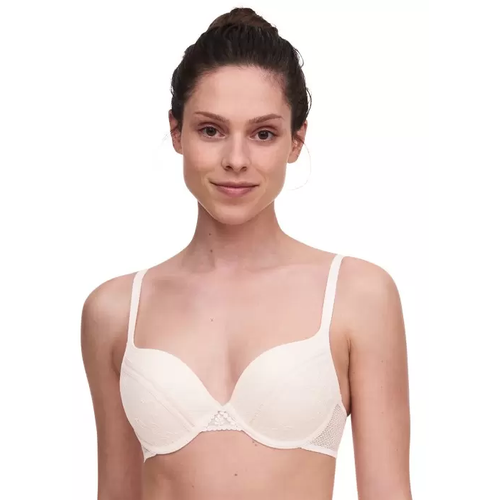 Бюстгальтер классика  Passionata, дышащий материал, чашка на косточках, с пуш-ап, формованная, бретели несъемные, регулируемые, размер 70B, белый