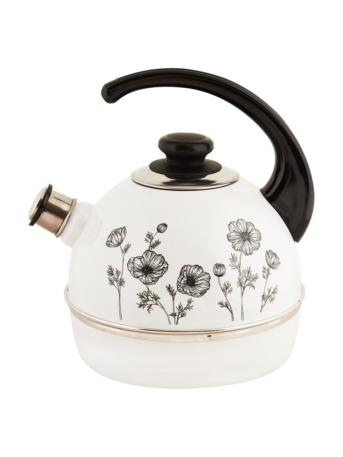 фото Чайник для плиты эмалированный, 4 л