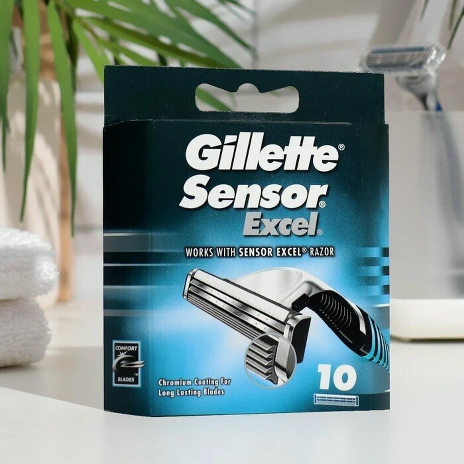 Сменные кассеты Gillette Sensor Excel, 10 шт.