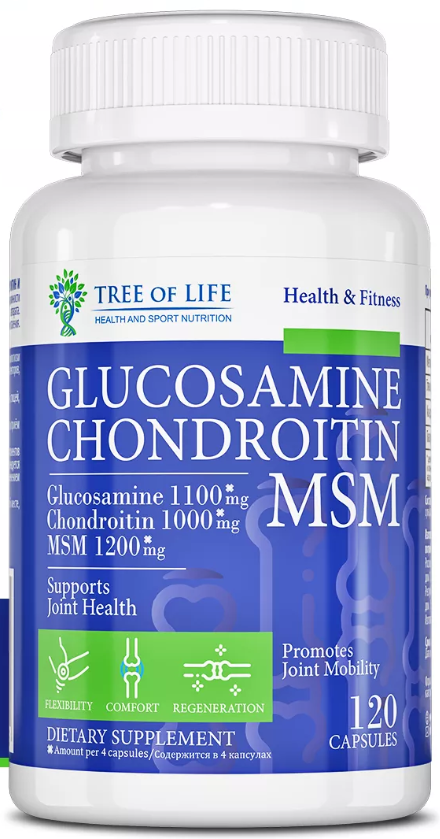 Tree of Life Glucosamine  ChondroitinMSM 120 таб