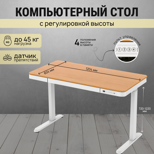 Компьютерный стол с электрической регулировкой высоты Electric Lifting Desk ET119W-C Oak 35672₽