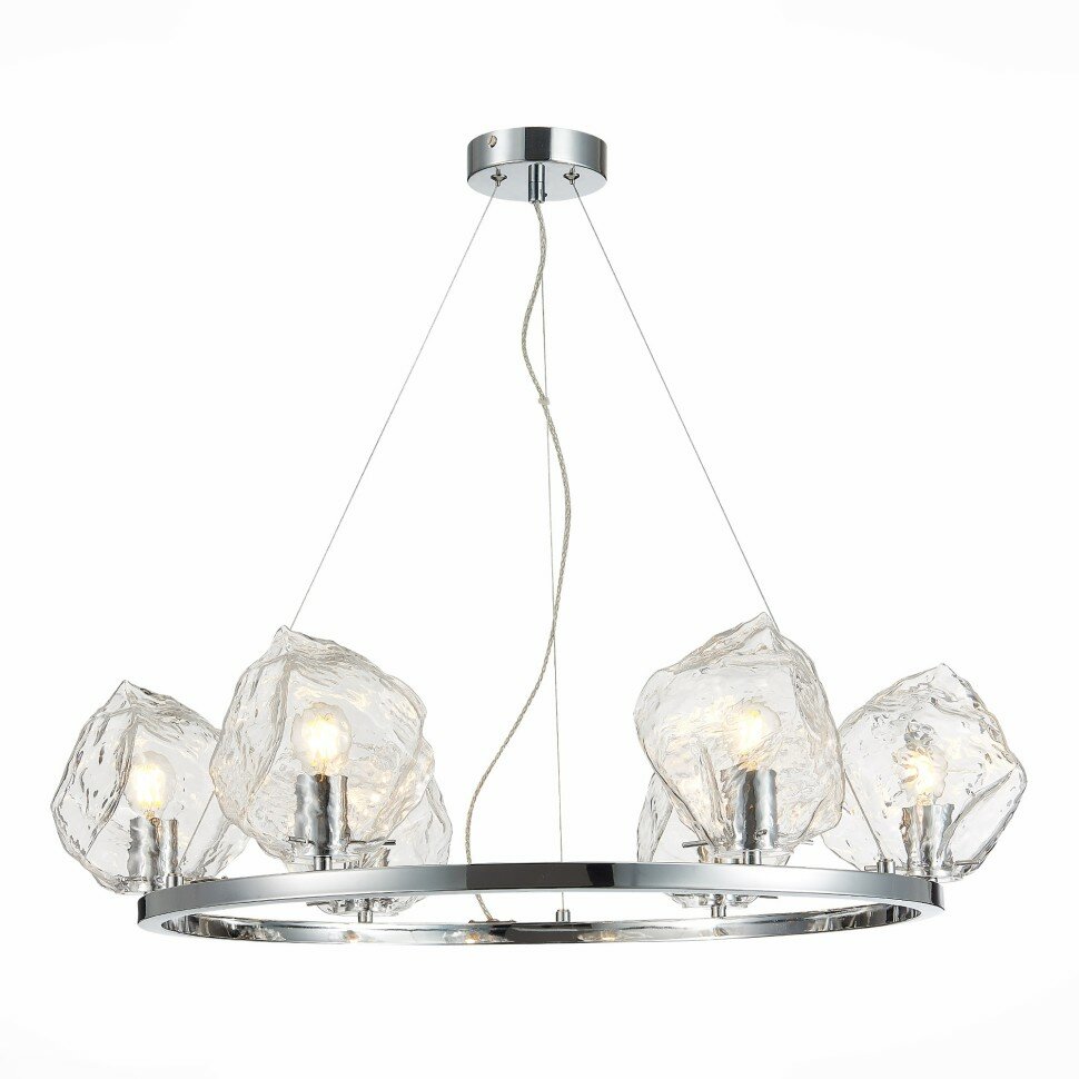 ST LUCE SL1175.103.06 Люстра подвесная ST-Luce Хром/Прозрачный E14 6*40W PORTICI