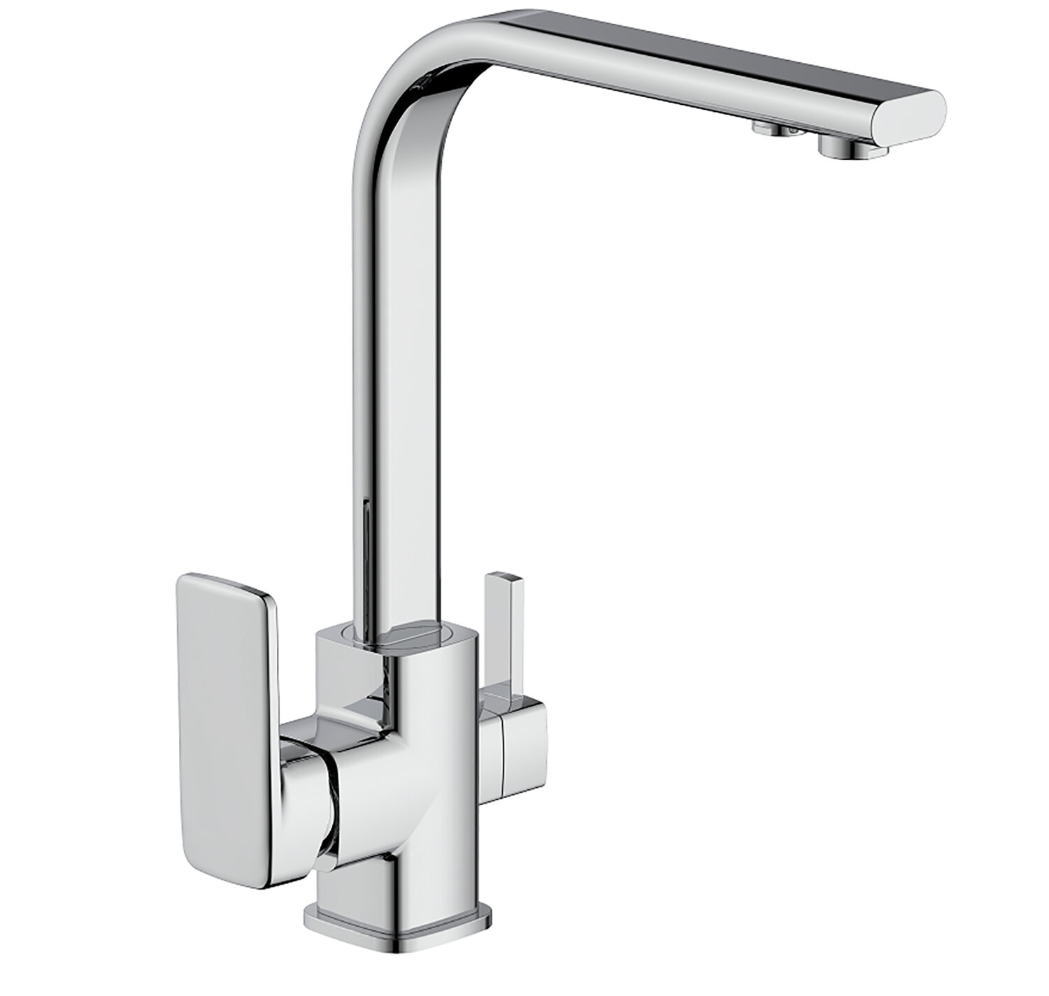 Смеситель для кухни с подключением фильтра Frap F4360 латунь, хром