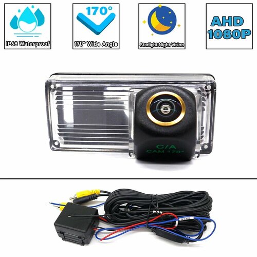 AHD 1920 1080P Автомобильная камера заднего вида ночного видения для Toyota Land Cruiser Prado 120 2002 2003 2004 2005 2006 2007 2008 Camera Relay 2921₽
