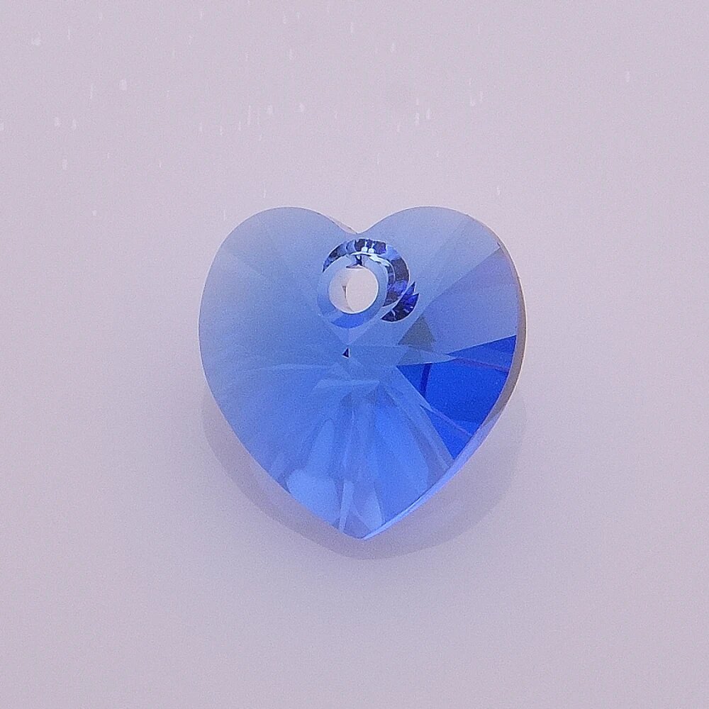 Подвеска сердце XILION Sapphire 206, 10.3x10 мм, синий