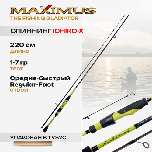Удилище спиннинг Maximus ICHIRO-X 22UL 2,2m 1-7g