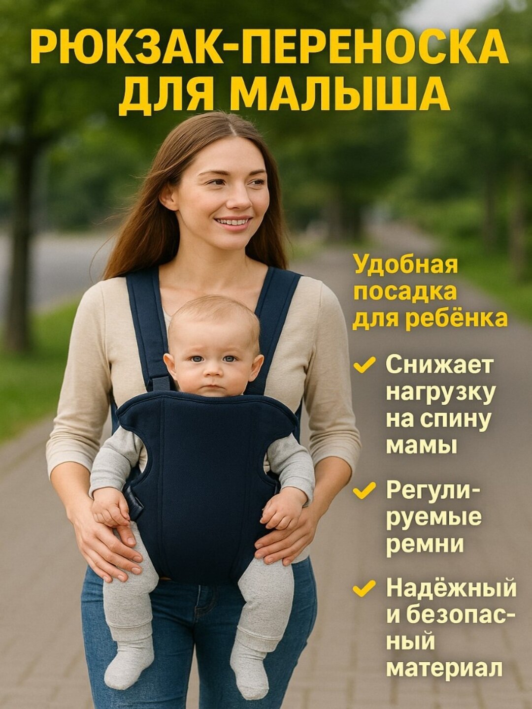 Премиум кенгуру для переноски детей/ребенка, рюкзак-слинг, Эргорюкзак, Хипсит