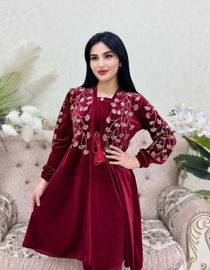 Венчальное платье  Женская домашняя одежда, размер 46-52, черная, размер 52, бордовый — фото 1