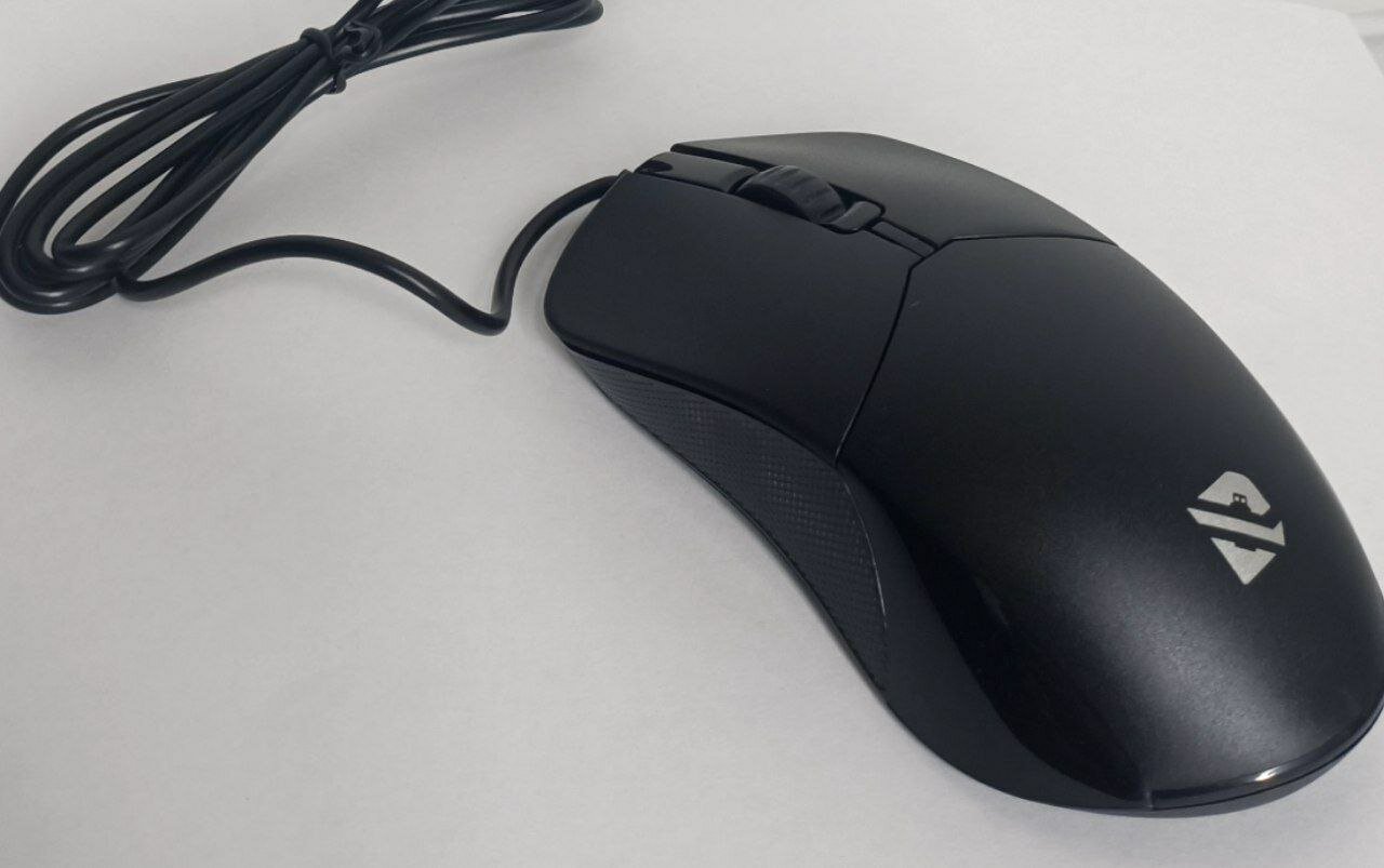 Мышь Delcom DM-090, USB, оптическая, для левой и правой руки, 1200 dpi, черная, безшумная — фото 1