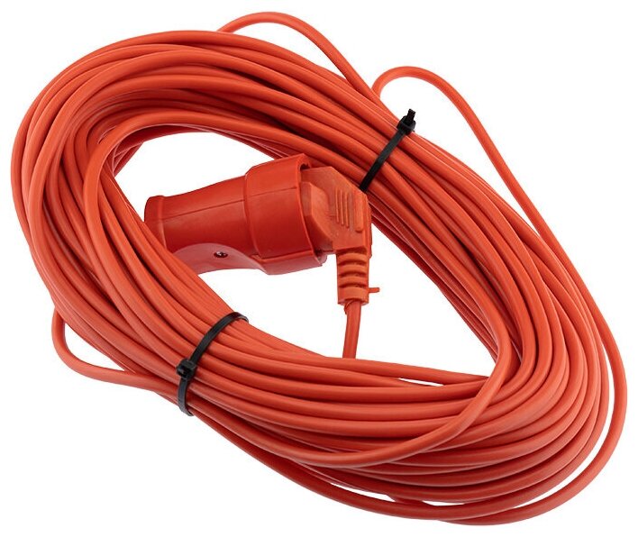 Удлинитель-шнур PROconnect ПВС 2х0,75, 30 м, б/з, 6 А, 1300 Вт, IP20, оранжевый