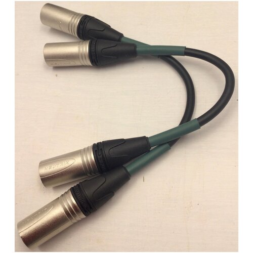 Кабель XLR(m)-XLR(m) папа-папа (2 шт) кабель переходник xlr m xlr m папа папа neutrik