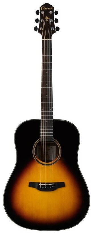 CRAFTER HD-250/VS акустическая гитара, верхн. дека ель, корпус кр. дерево, цвет винтажный санберст