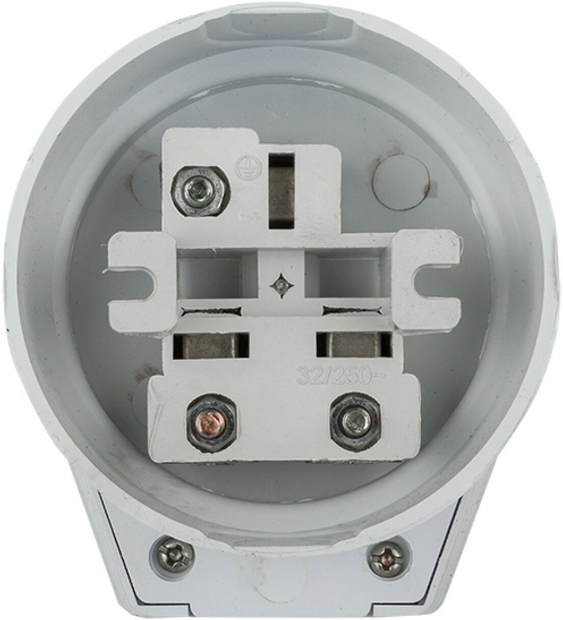 AS-250-O-01 Разъем РШ-ВШ 32А 250В 2P+PE (ОУ) пластиковый бел. PROxima Упаковка (6 шт.) EKF - фото №4