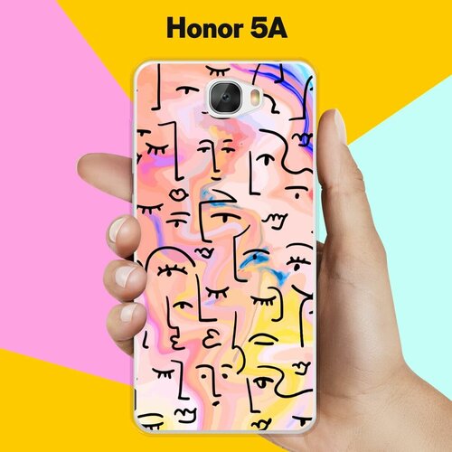 Силиконовый чехол на Honor 5A Узор 70 / для Хонор 5А силиконовый чехол на honor 5a оранжевый узор для хонор 5а