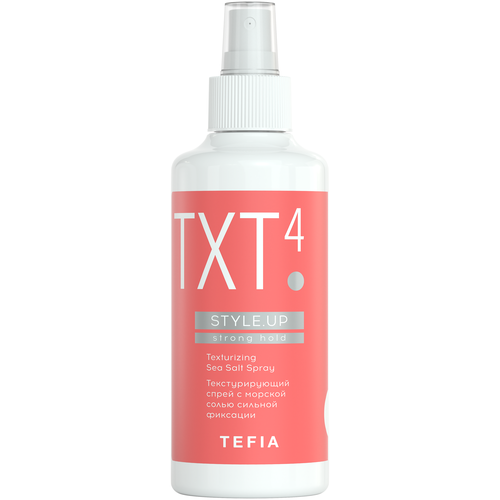 Tefia TXT4 Style.Up Текстурирующий спрей с морской солью сильной фиксации, 286 г, 250 мл солевой спрей для укладки волос nishman seasalt spray матовый придает объем четко выраженные пряди 200 мл