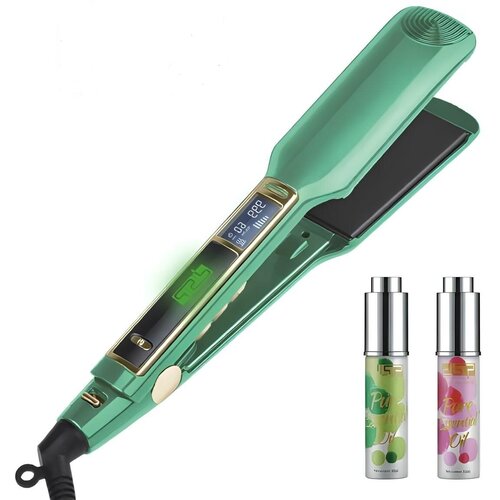 Утюжок Плойка DSP 10224мощность 105 Вттитановая пластинацифровой дисплеймаксимальная температура 999 фаренгейтповоротный шнур 360салатовый 286000₽