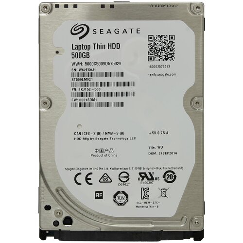 Жесткий диск Seagate 500 ГБ ST500LM021