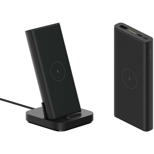 Power bank-Dock 2 in 1 внешний аккумулятор с подставкой 10000mAh черный 3000₽