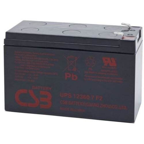 Батарея для ИБП CSB UPS12360 6 F2 12В 7.5Ач