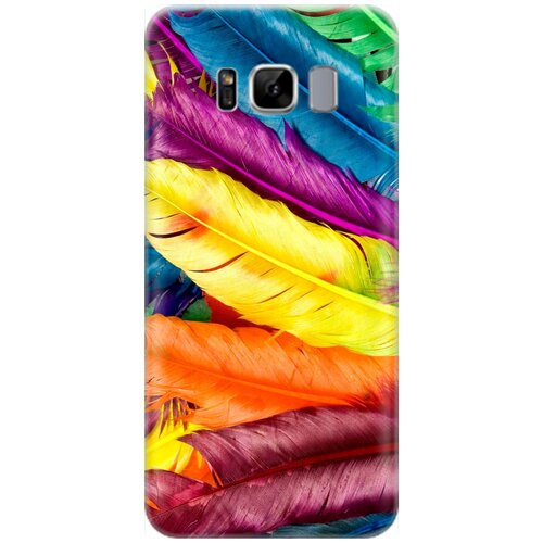 RE: PA Накладка Transparent для Samsung Galaxy S8 с принтом Разноцветные перья re pa накладка transparent для samsung galaxy a02s с принтом разноцветные перья