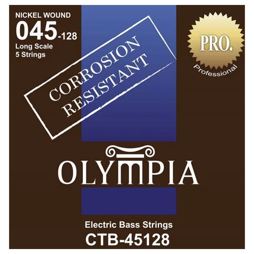 olympia ctb45128 струны для 5 ти струнной бас гитары 45 65 80 100 128 Olympia CTB45128 струны для 5-ти струнной бас-гитары (45-65-80-100-128)