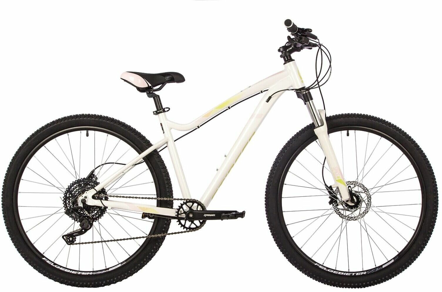 Женский велосипед Stinger Vega Pro 27" (2021) 15" Белый (141-160 см)