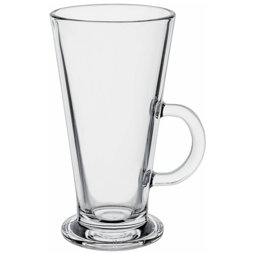 Кружка прозрачная чашка чайная кофейная для чая кофе большая для латте Creamy 263 мл