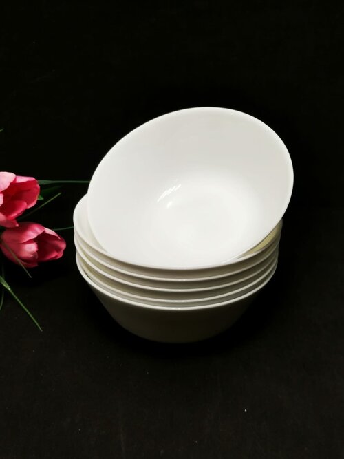 Суповые тарелки, 6 шт. Объем 500 мл*6 Салатники Набор тарелок Белые тарелки Бульонница