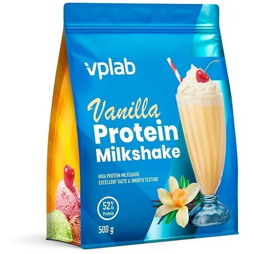 Vplab Protein Milkshake ваниль сывороточный протеин протеин vplab protein mousse 330 г карамель