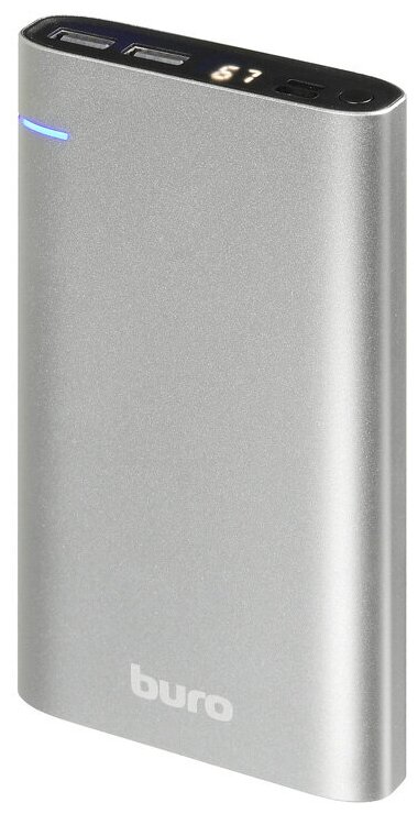 Мобильный аккумулятор Buro RCL-21000 Li-Pol 21000mAh 2.1A темно-серый 2xUSB