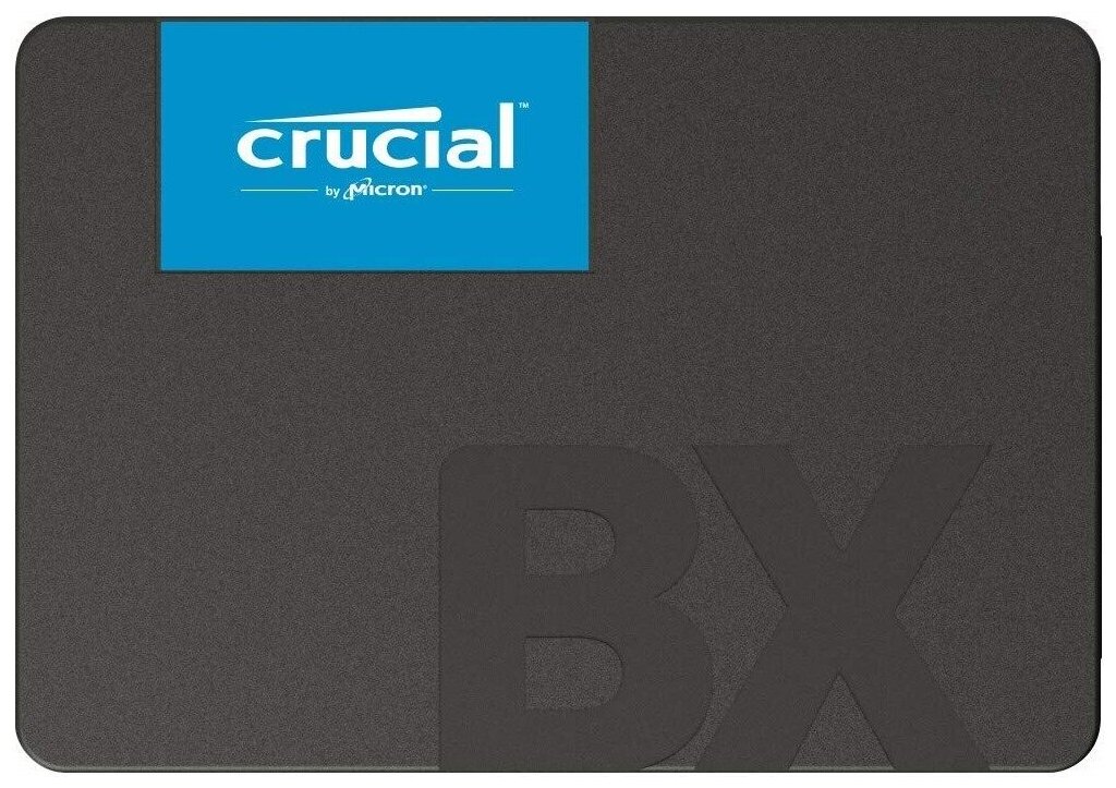 Жесткий диск SSD 2.5" 500GB Crucial BX500 Client SSD CT500BX500SSD1 7mm, SATA3, 3D TLC, R/W 550/500M