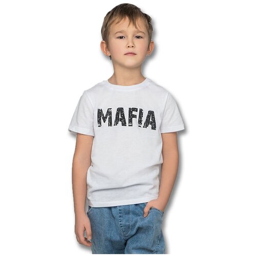 фото Футболка "mafia" белая, 116 размер volpacchiotto