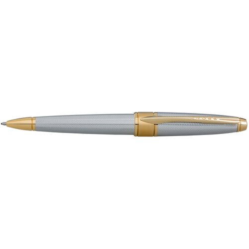 Ручка шариковая Cross Apogee, латунь/хромовое покрытие, цвет серебристый (AT0122-18)