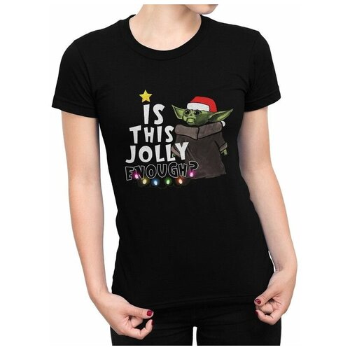 фото Футболка design heroes с принтом рождественский йода женская черная l