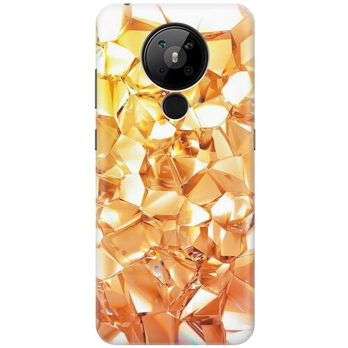 фото Re:pa накладка transparent для nokia 5.3 с принтом "янтарные камни"