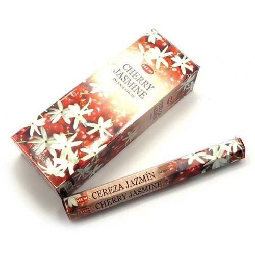 Hem Incense Sticks CHERRY JASMINE (Благовония вишня и жасмин, Хем), уп. 20 палочек.