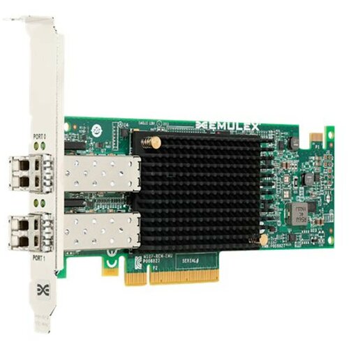 Сетевой адаптер Emulex OCE14102B-UM (OCE14102-UM) - Dual-port, 10GBASE-SR (short reach optical) SFP+, Converged Network Adapter, Optics included