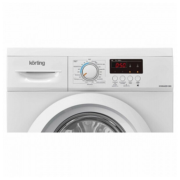 машина стиральная KORTING KWM40B1060 6кг/1000об/40см белый - фото №3