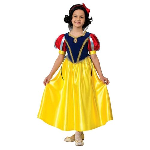 Костюм Батик, размер 134, ярко-желтый/синий сетчатое платье для девочки 34 размер