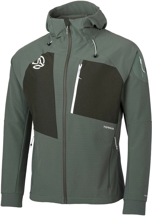 Куртка TERNUA Demin Hard Hood Jkt M, размер 2XL, зеленый, черный