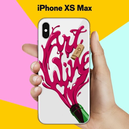 Силиконовый чехол Art of Wine на Apple iPhone Xs Max силиконовый чехол на apple iphone xs max эпл айфон икс эс макс с рисунком the best of the best soft touch бирюзовый